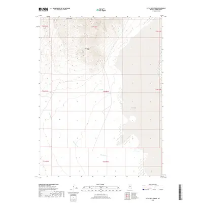 2018 Map of Little Hot Springs, 2018 Print