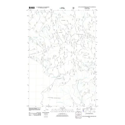 2011 Map of Little Huckleberry Mountain, 2011 Print