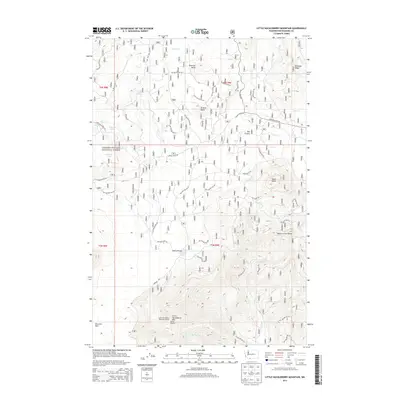 2014 Map of Little Huckleberry Mountain, 2014 Print