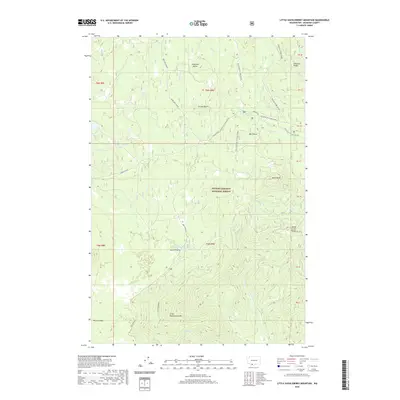 2020 Map of Little Huckleberry Mountain, 2020 Print