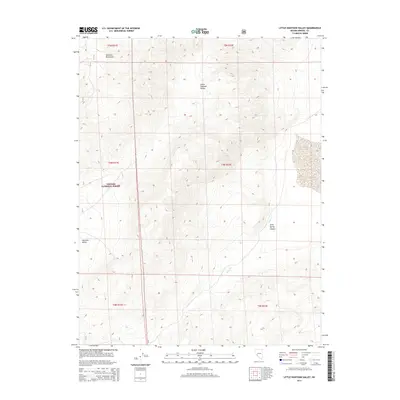 2014 Map of Little Huntoon Valley, 2014 Print