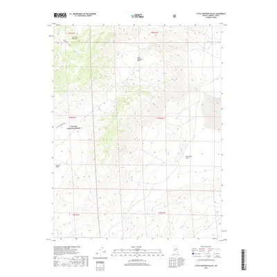 2018 Map of Little Huntoon Valley, 2018 Print