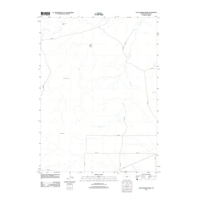 2012 Map of Little Indian Draw, 2012 Print