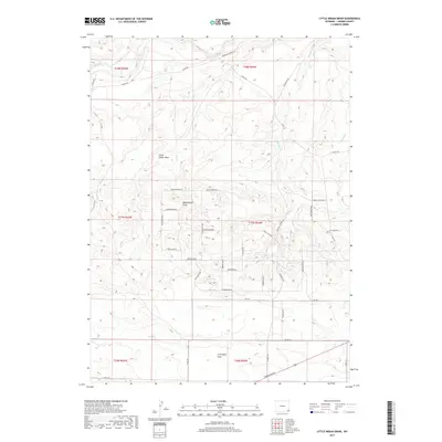 2017 Map of Little Indian Draw, 2017 Print
