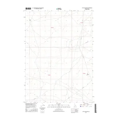 2017 Map of Little Joe Butte, 2017 Print