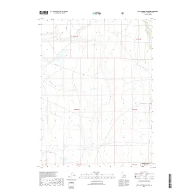 2018 Map of Little Juniper Reservoir, 2018 Print