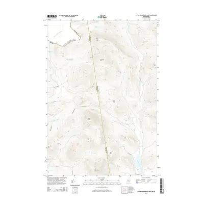 2014 Map of Little Kennebago Lake, 2014 Print