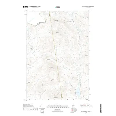 2018 Map of Little Kennebago Lake, 2018 Print