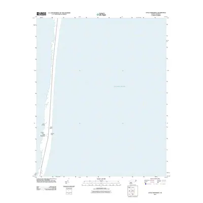 2011 Map of Little Kinnakeet, 2011 Print