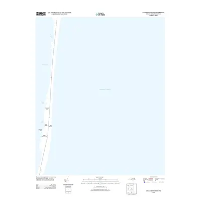 2013 Map of Little Kinnakeet, 2013 Print