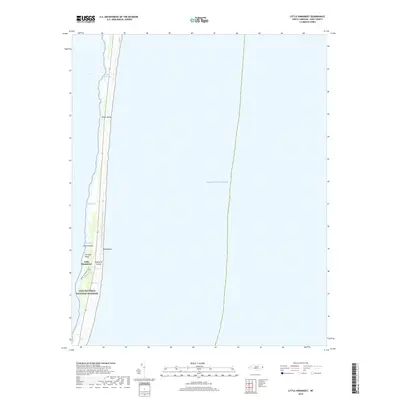 2019 Map of Little Kinnakeet, 2019 Print