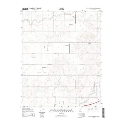 2014 Map of Little Lithodendron Tank, 2014 Print