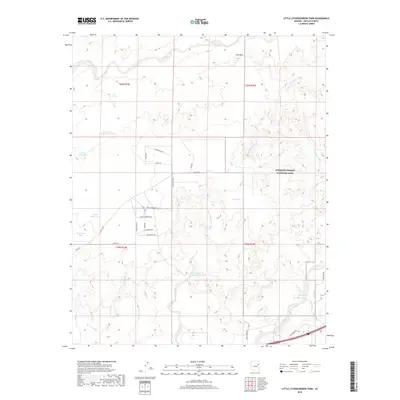 2018 Map of Little Lithodendron Tank, 2018 Print