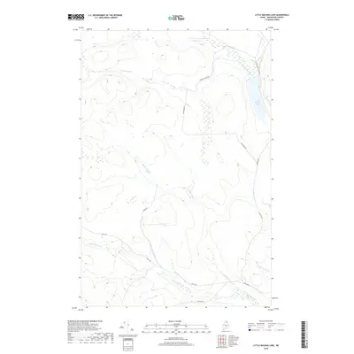 2018 Map of Little Machias Lake, 2018 Print