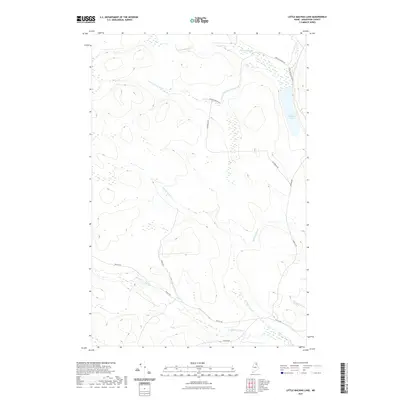 2021 Map of Little Machias Lake, 2021 Print