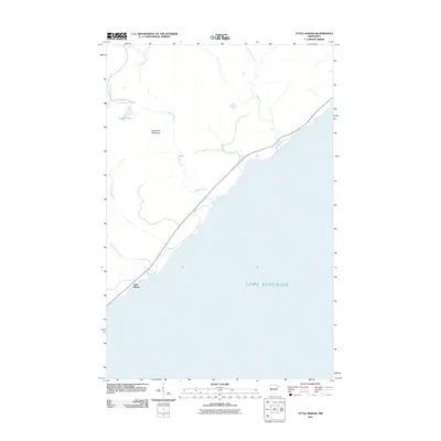 2011 Map of Little Marais, 2011 Print