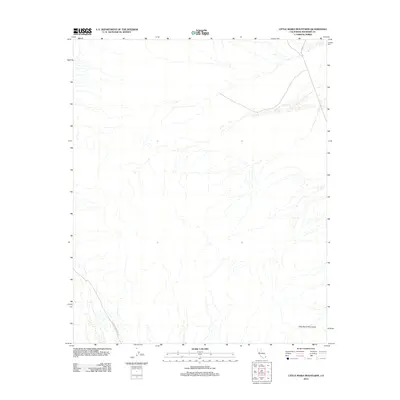 2012 Map of Little Maria Mountains, 2012 Print