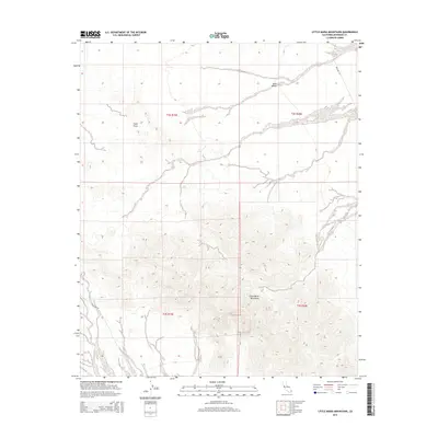 2015 Map of Little Maria Mountains, 2015 Print