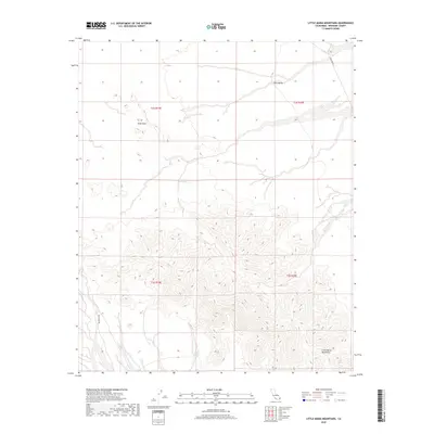 2018 Map of Little Maria Mountains, 2018 Print