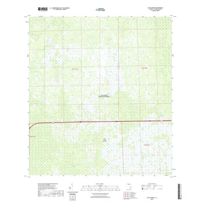 2018 Map of Little Marsh, 2018 Print