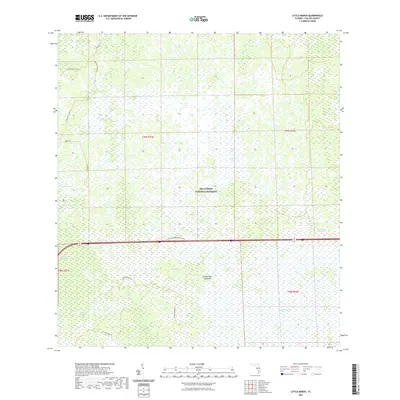 2021 Map of Little Marsh, 2021 Print