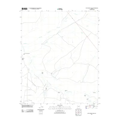 2011 Map of Little Milky Wash, 2011 Print