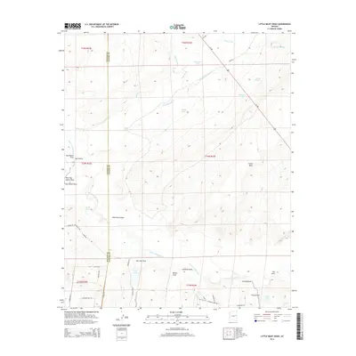 2014 Map of Little Milky Wash, 2014 Print