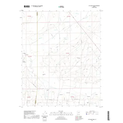 2018 Map of Little Milky Wash, 2018 Print