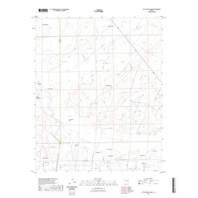 2021 Map of Little Milky Wash, 2021 Print