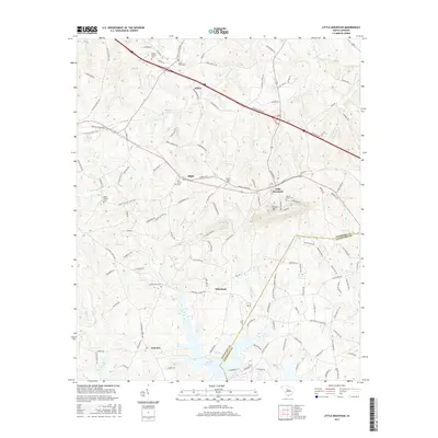 2017 Map of Little Mountain, 2017 Print