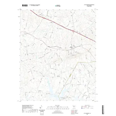 2020 Map of Little Mountain, 2020 Print