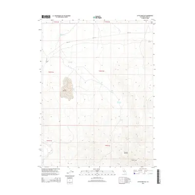 2015 Map of Little Mud Flat, 2015 Print