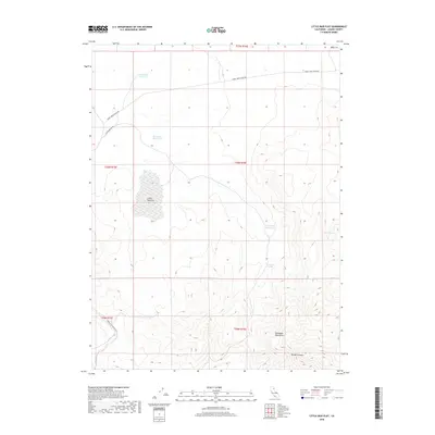 2018 Map of Little Mud Flat, 2018 Print