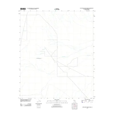 2012 Map of Little Mule Mountains, 2012 Print