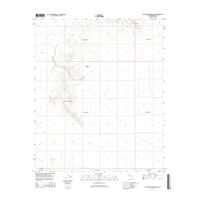 2015 Map of Little Mule Mountains, 2015 Print