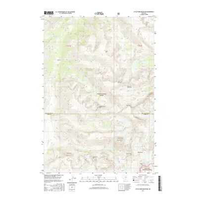2017 Map of Little Park Mountain, 2017 Print