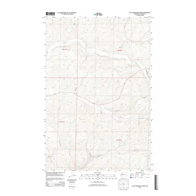 2013 Map of Little Penawawa Creek, 2013 Print