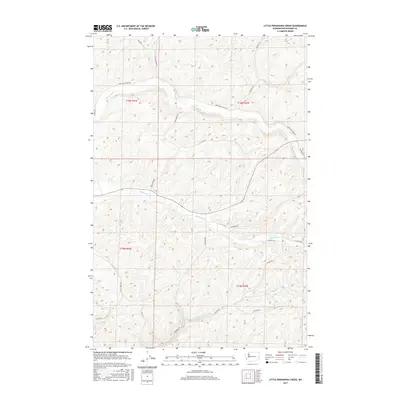 2017 Map of Little Penawawa Creek, 2017 Print