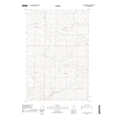 2020 Map of Little Penawawa Creek, 2020 Print