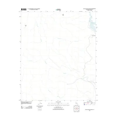 2012 Map of Little Picacho Peak, 2012 Print