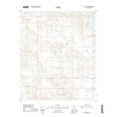 2018 Map of Little Picacho Peak, 2018 Print