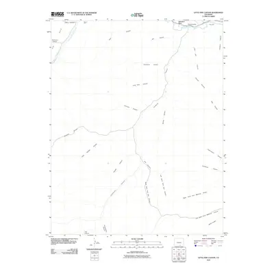 2010 Map of Little Pine Canyon, 2010 Print
