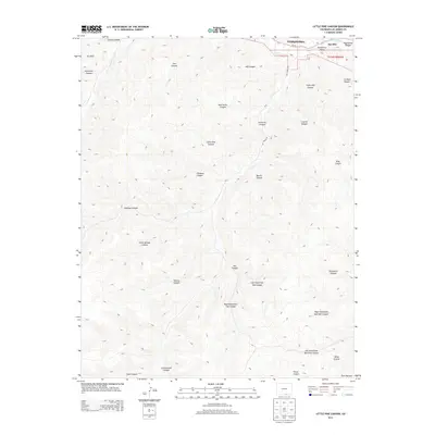2013 Map of Little Pine Canyon, 2013 Print