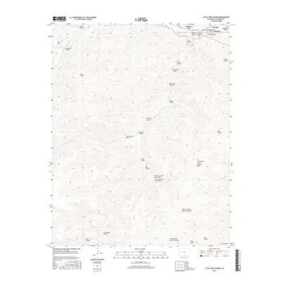 2016 Map of Little Pine Canyon, 2016 Print