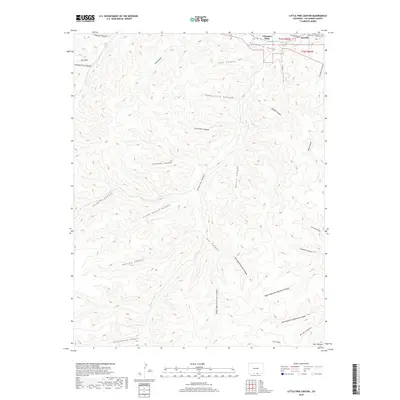 2019 Map of Little Pine Canyon, 2019 Print