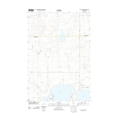 2013 Map of Little Pine Lake, 2013 Print