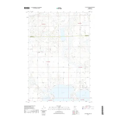 2019 Map of Little Pine Lake, 2019 Print