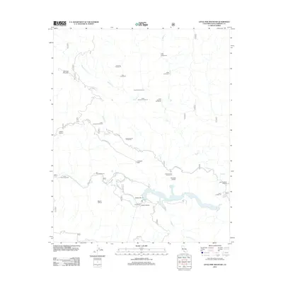 2012 Map of Little Pine Mountain, 2012 Print
