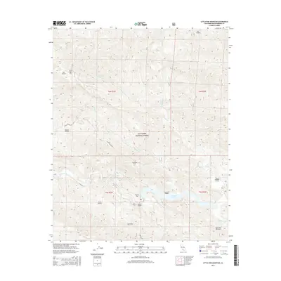 2015 Map of Little Pine Mountain, 2015 Print