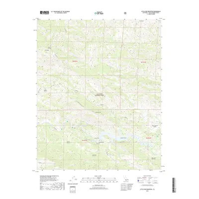 2018 Map of Little Pine Mountain, 2018 Print